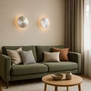 Modern round LED wall lamp with up and down lighting