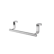 Stainless steel over-cabinet towel rack Silver