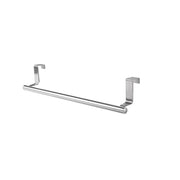 Stainless steel over-cabinet towel rack Silver