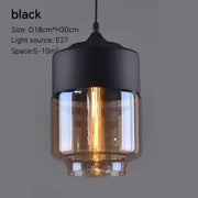 NoirGlow™ Combined Metal-Glass Pendant Lights