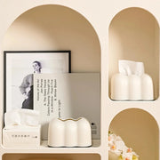 Wall mounted cloud tissue box