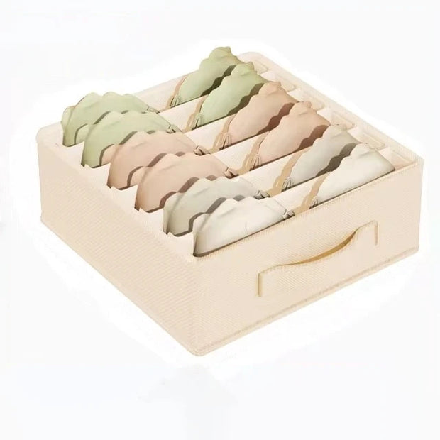 Foldable drawer organizer for underwear, bras, and socks