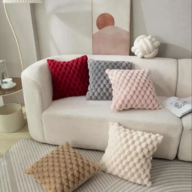 Soft knitted polyester pillowcase