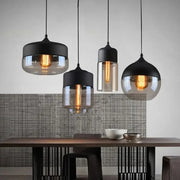 NoirGlow™ Combined Metal-Glass Pendant Lights