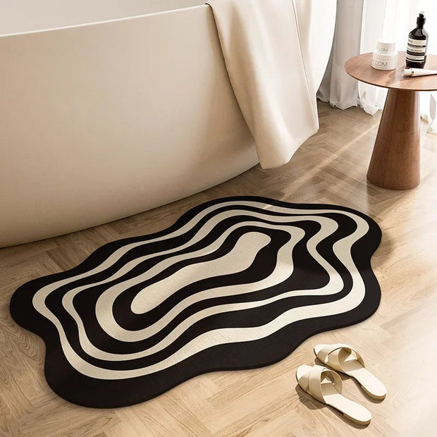 Ultra-absorbent non-slip floor mat