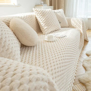 CozyNest® Fleece sofa blanket