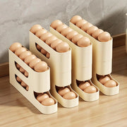 Stackable rolling egg storage rack