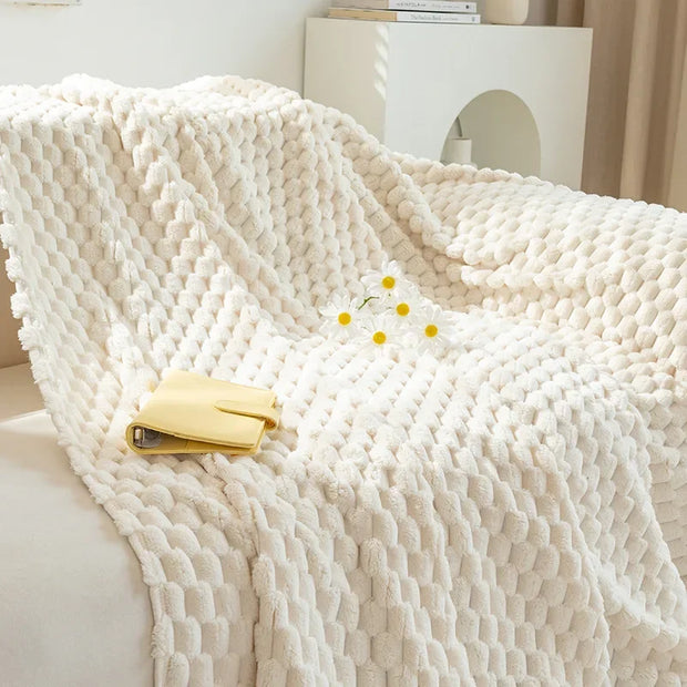 CozyNest® Fleece sofa blanket