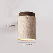 Modern Travertine Ceiling Lamp 16 cm