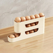 Stackable rolling egg storage rack