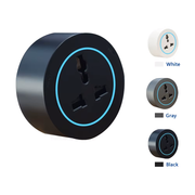 Premium Socket Black - Aluminium rim - Blue Led