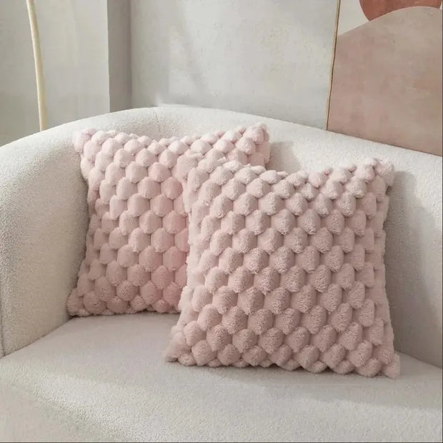 Soft knitted polyester pillowcase