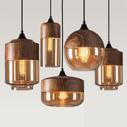 NoirGlow™ Combined Metal-Glass Pendant Lights