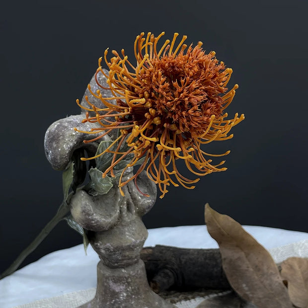 Artificial ball leucospermum flower