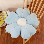 Flower-shaped plush throw rillow