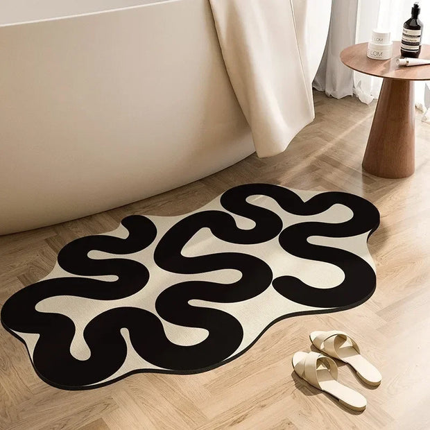 Ultra-absorbent non-slip floor mat