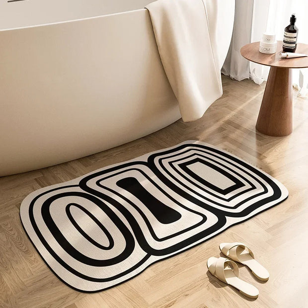 Ultra-absorbent non-slip floor mat