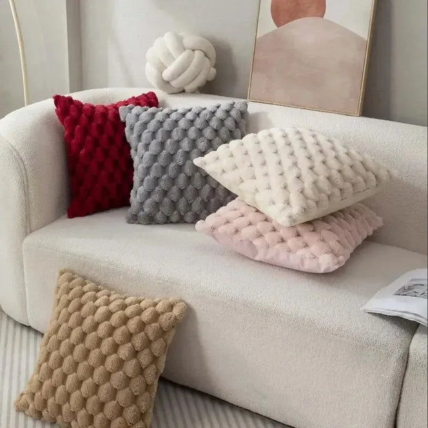 Soft knitted polyester pillowcase