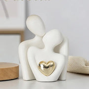 Modern love couple sculpture