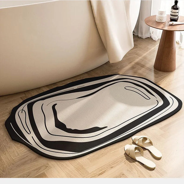 Ultra-absorbent non-slip floor mat