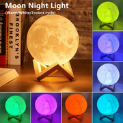 LunaLite® Moon Glow Lamp LED Light With Battery Powered