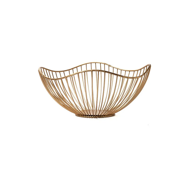 Modern metal wire storage basket