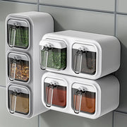 Wall-Mounted Spice Organizer – Space-Saving Kitchen Storage WHITE Box