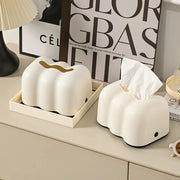 Wall mounted cloud tissue box