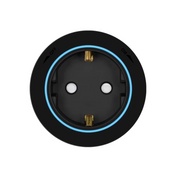 Premium Socket Black - Aluminium rim - Blue Led